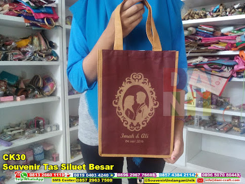 jual Souvenir Tas Siluet Besar