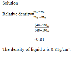 Physics Density And Relative Density