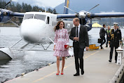 Kate and William take in Canada views from a sea plane