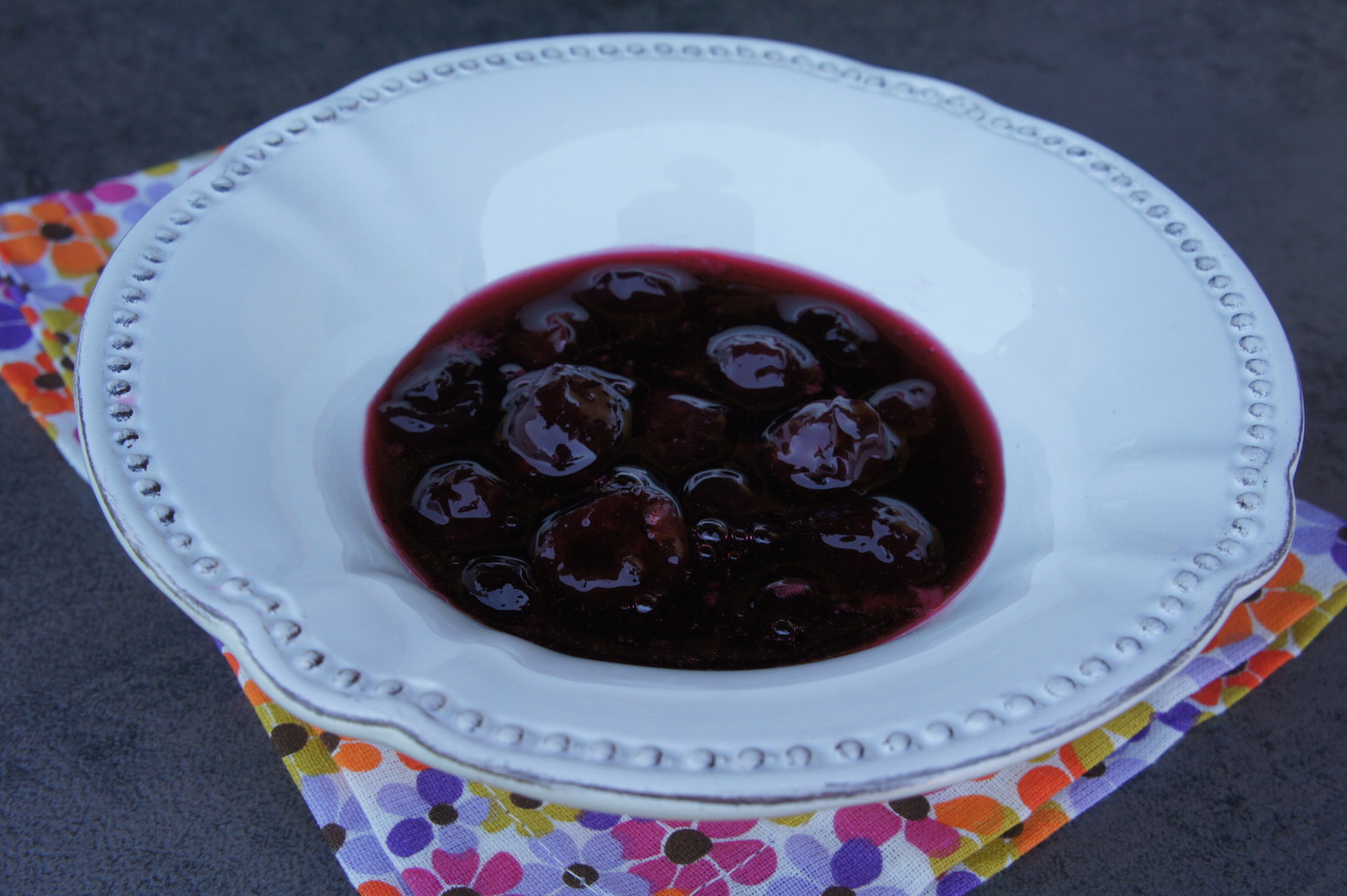 Compotée de cerises