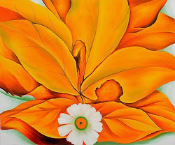 keeffe georgia leaves paintings yellow daisy hickory painting keefe flower oil artwork known orange daisies flowers famous okeeffe artist painter