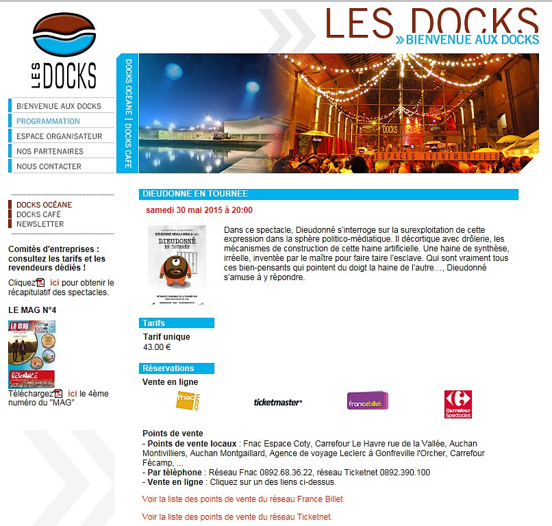Véronique Chemla Udonné Acteur Politicien Et Businessman Pour Son Seul Spectacle En Norman Udonné S Est Produit Le 30 Mai 2017 Aux Docks Océane Au Havre Seine Maritime La Cgt Confédération Générale Du