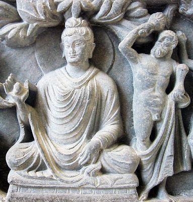 Heracles protector of the Buddha, 2nd century AD, from Gandhara