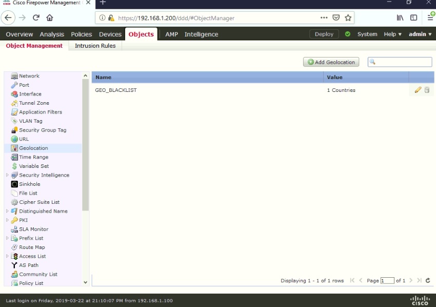 My Cybersecurity Journal Configuring Cisco FMC Objects and Access