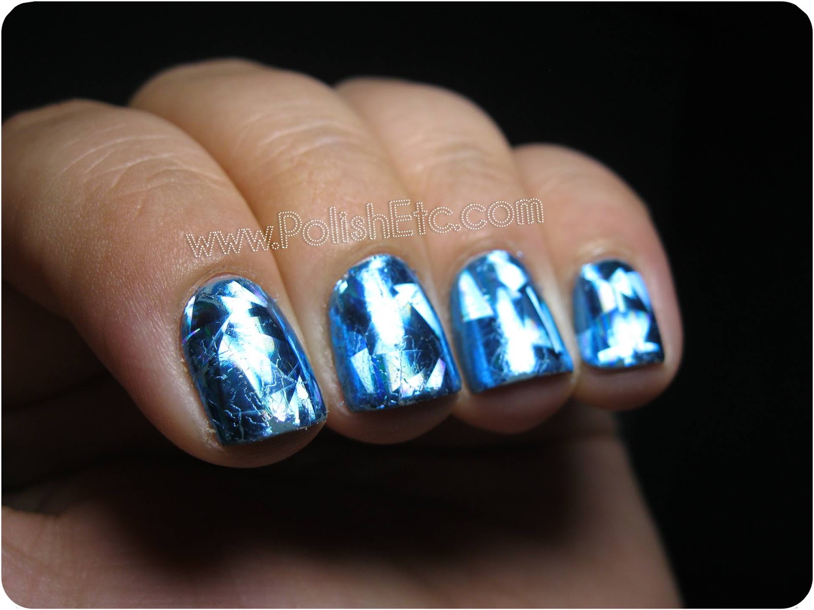 Nail Foils Ice Blue Crush (from Dollar Nail Art) Polish Etc.