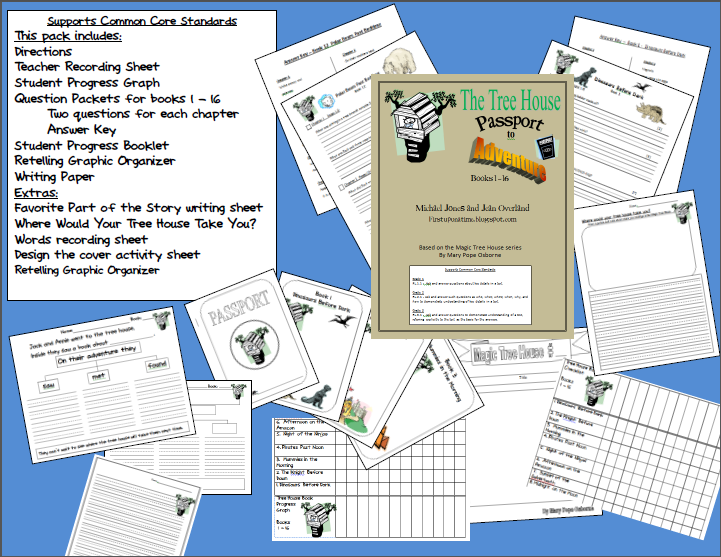 first-upon-a-time-magic-tree-house-question-activity-pack