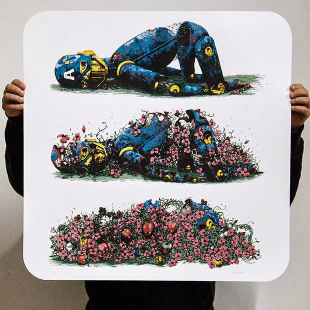 "Decomposition" New Limited Edition Screen Print By Pixel Pancho For Underdogs. 1