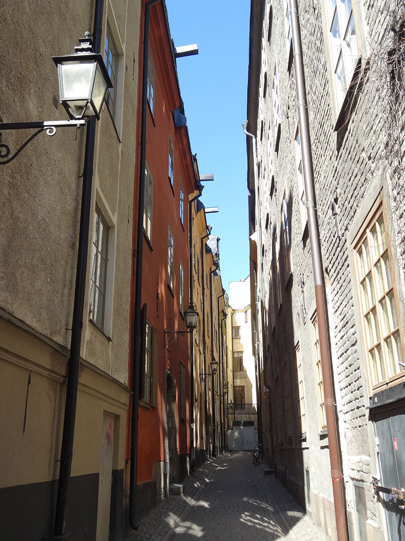 Narrow street in Gamlastan Narrow street in Gamlastan