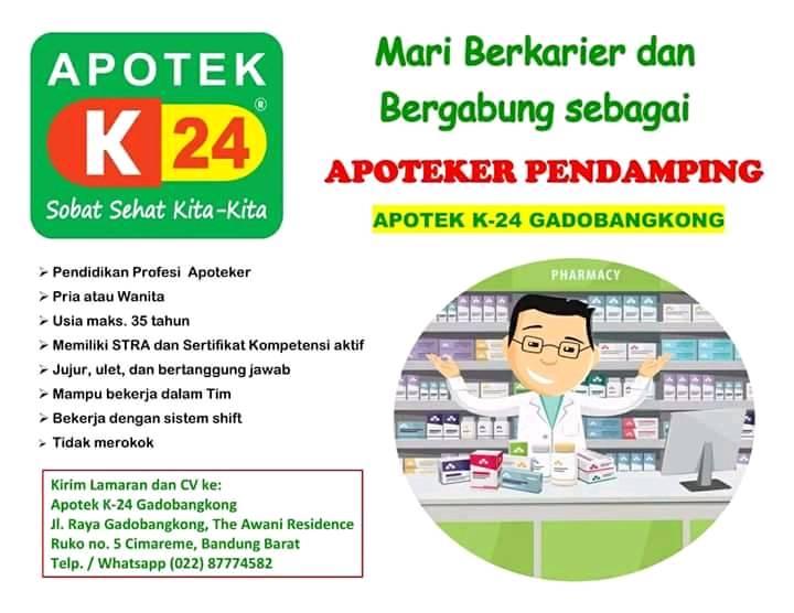 Lowongan Apotek K24 Bandung Lowongan Kerja Terbaru Indonesia 2021