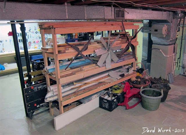 organize your my basement with shelf, how to make, easy, build tools