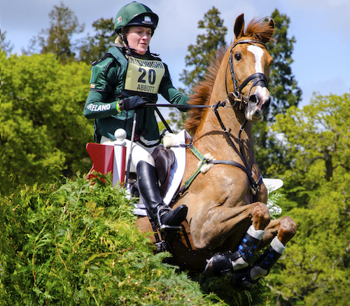 Farriers Prize winner Euro Prince and rider Clare Abbott at Badminton Horse Trials