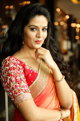 SriMukhi in Saree Photos