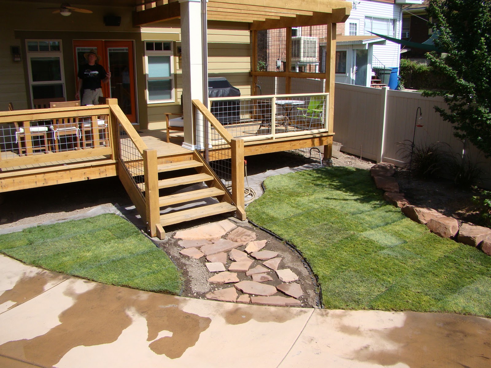 Married With Bikes Finally Flagstone Laying our Flagstone Pathway