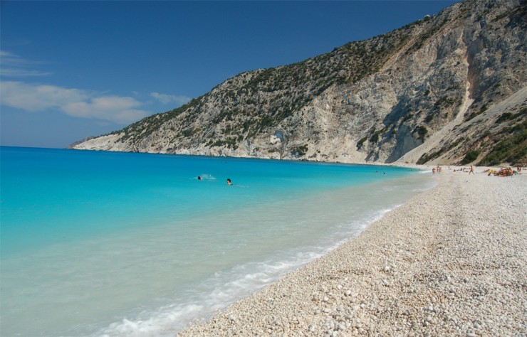 1. Myrtos Beach, Kefalonia - Top 10 Magnificent Greek Beaches 2015