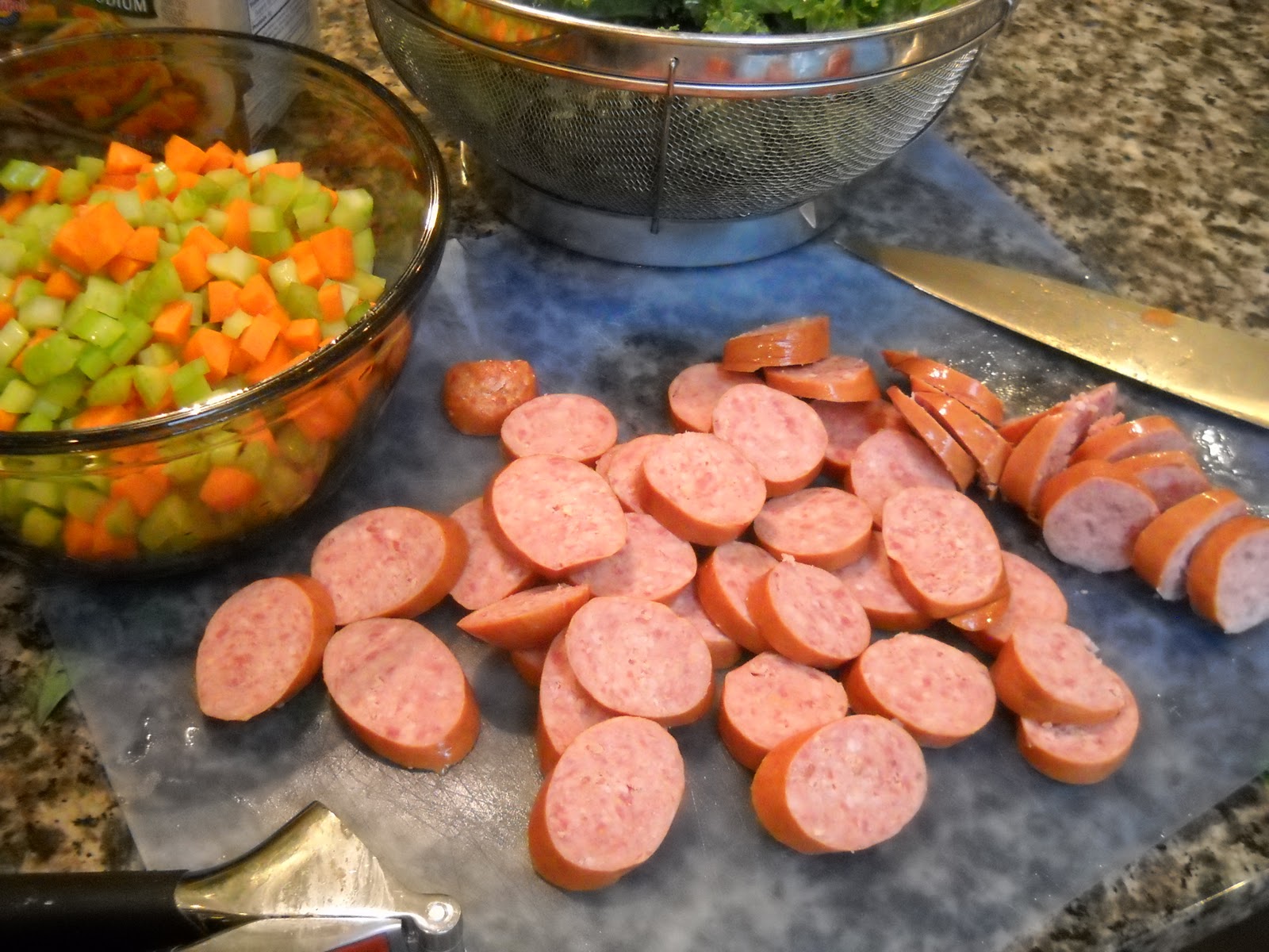 SoupaWoman Kielbasa, Take Two White Bean Soup with Kielbasa and Kale