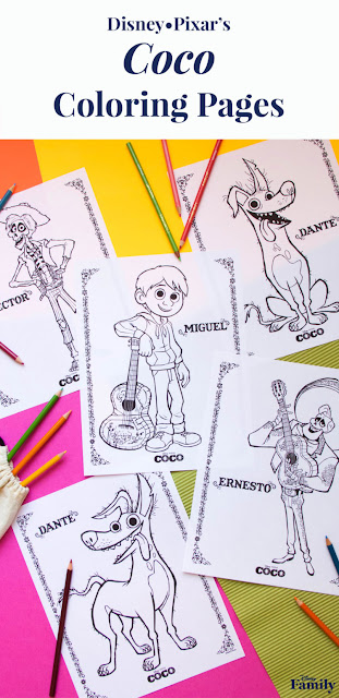 Coco movie coloring pages
