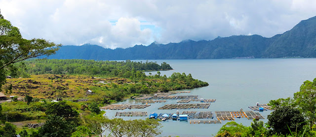 North Bali with Lake Batur and volcano