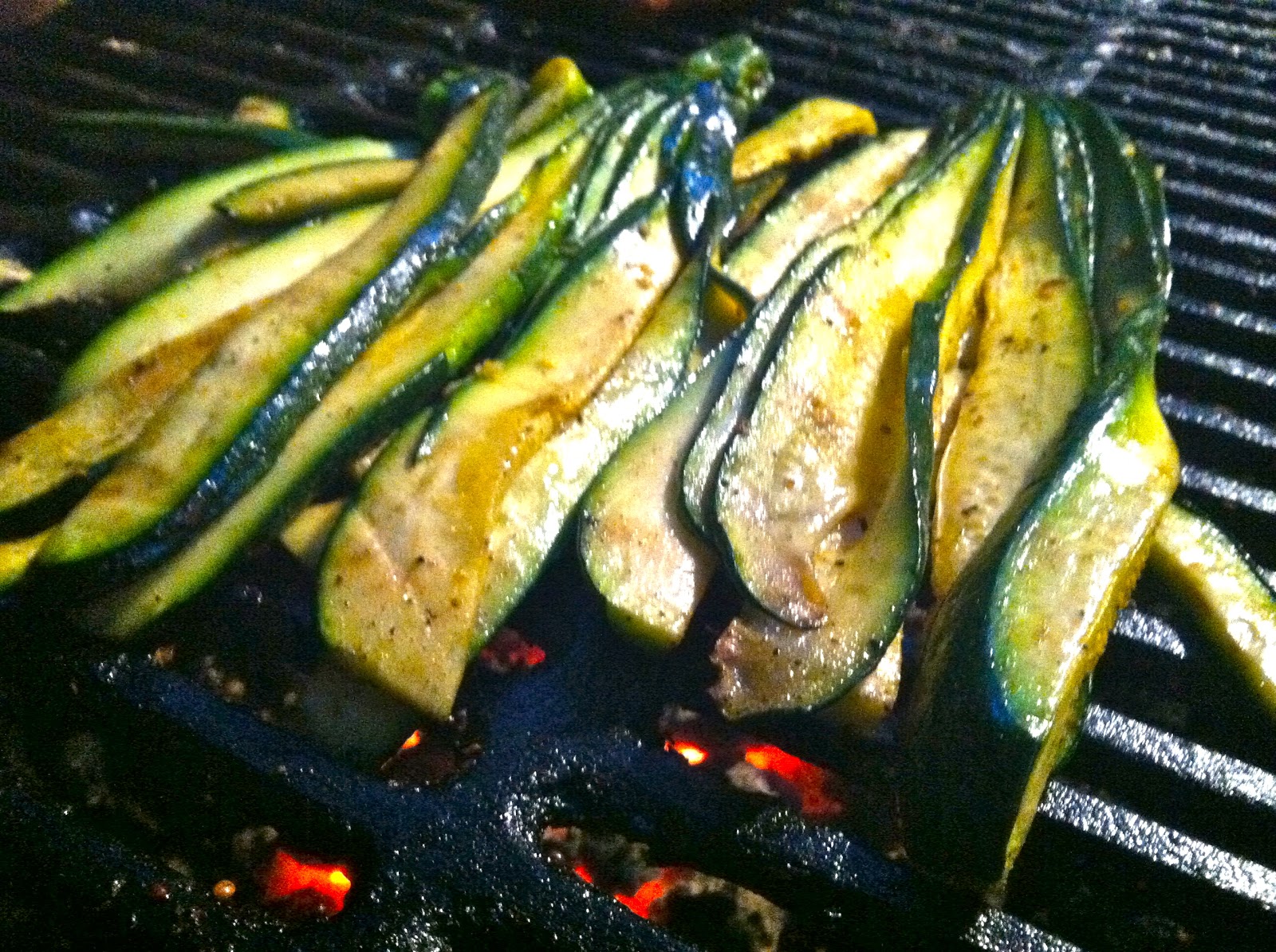 Auria's Malaysian Kitchen Grilled Zucchini with Fenugreek, Turmeric & Brown Mustard
