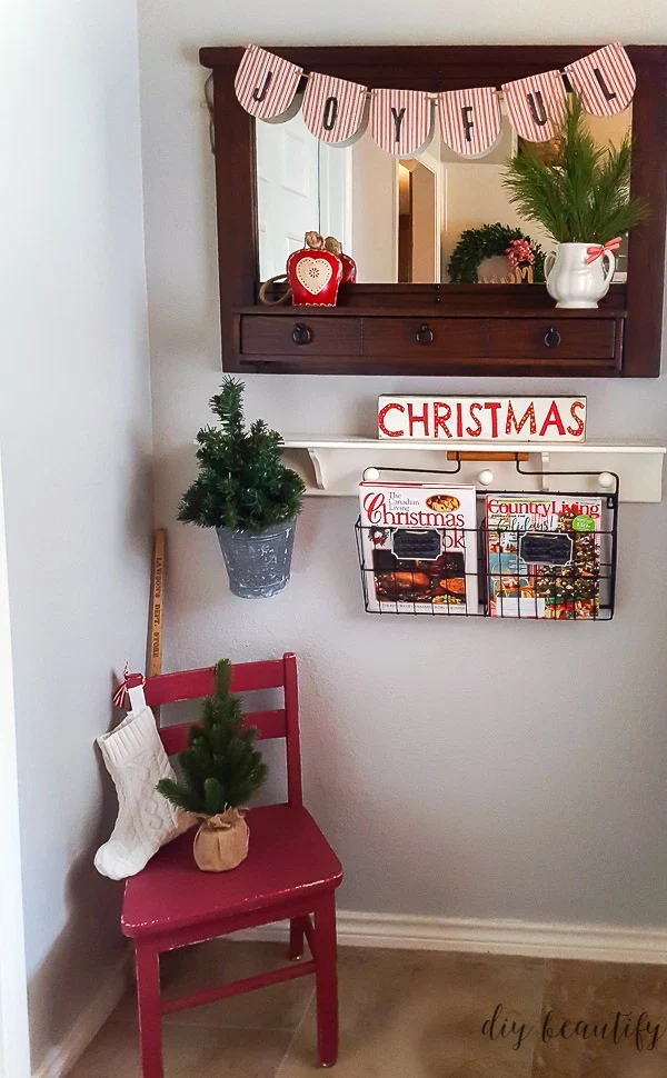 decorating entry for Christmas