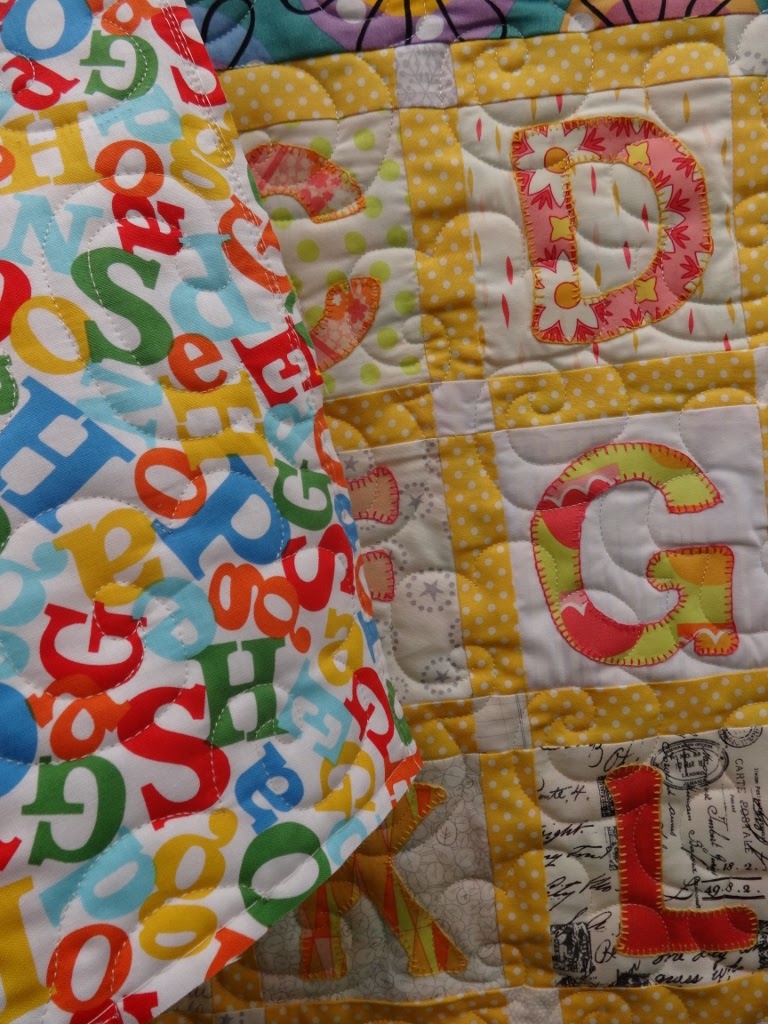 Inch by Inch Quilting Alphabet baby quilt