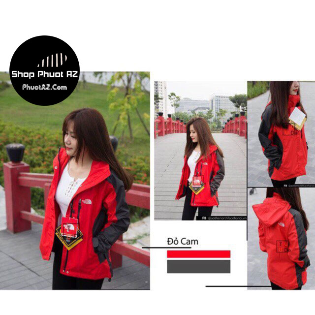 Freeship Ao Gio The North Face 2 Lớp Gia Rẻ Mau Xanh Ngọc Shopee Việt Nam