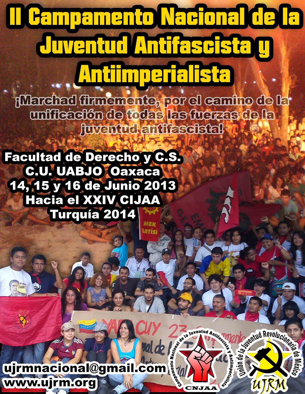 Cartel II Campamento Nacional de la Juventud Antifascista y Antiimperialista