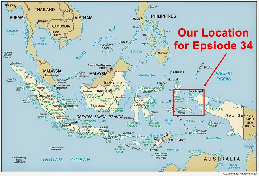 Географическая карта острова новая гвинея