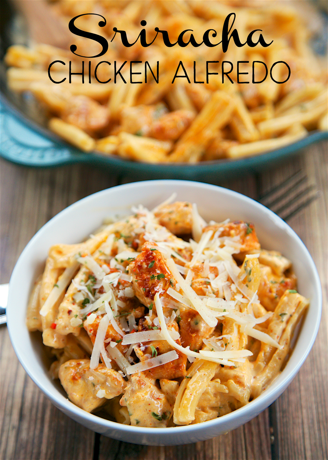 Sriracha Chicken Alfredo Plain Chicken