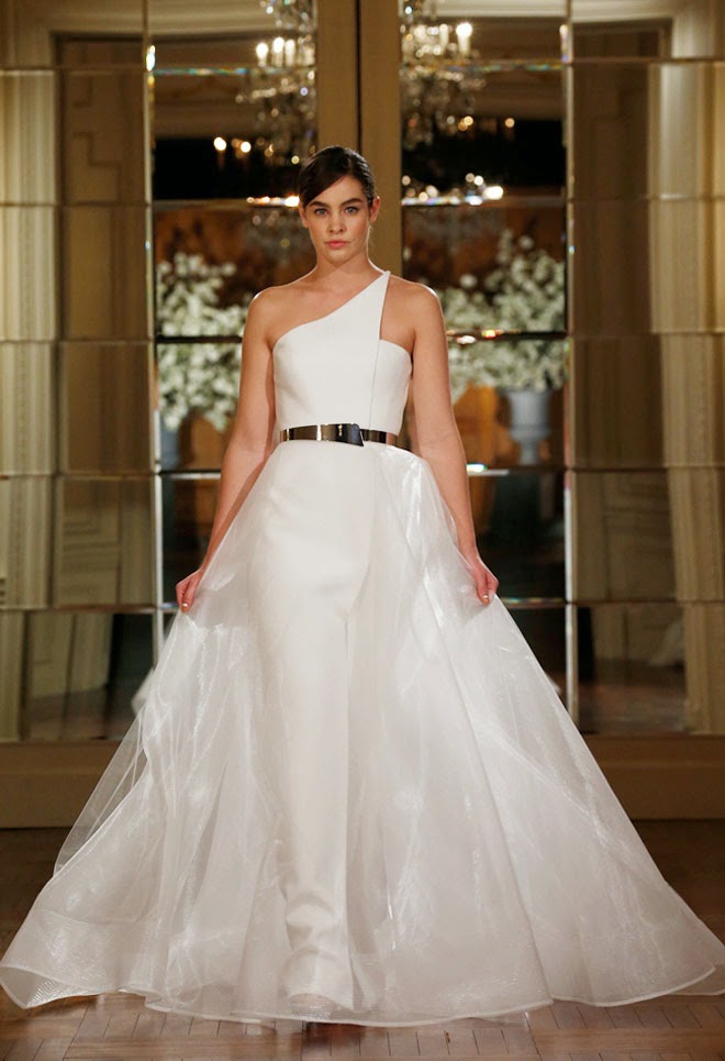 romona keveza one shoulder wedding dress