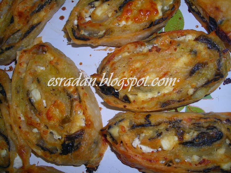 Esra ile Hayatın Renkleri ve Tarifler&hellip; ıspanaklı peynirli rulo börek