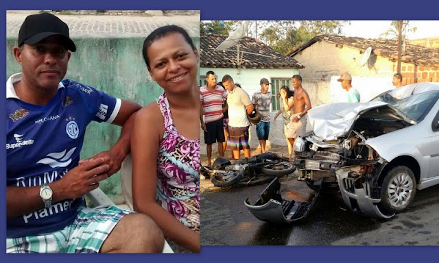 Casal morre em São Cristóvão após colisão frontal entre carro e moto