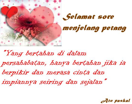 NYANYIAN HATI Ucapan Selamat Siang dan sore