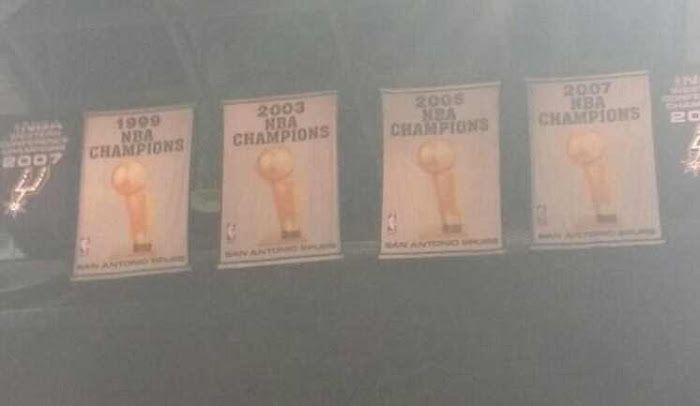 spurs championship banners