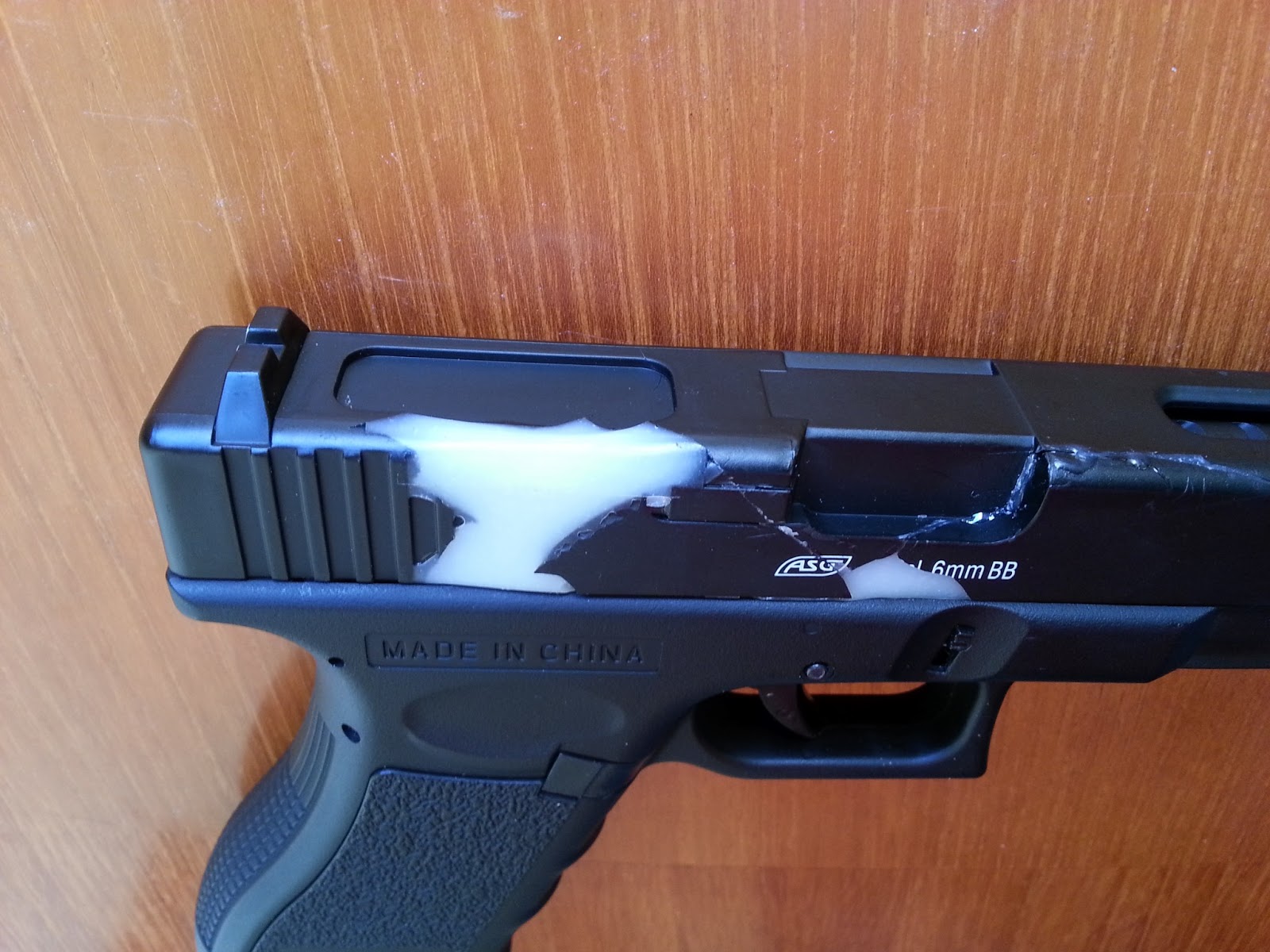 The Crapworks Repairing serious external damage to an airsoft pistol