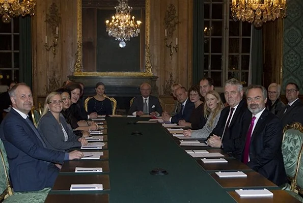 King Carl Gustaf and Crown Princess Victoria of Sweden attended the meeting of Advisory Council the Foreign Relations committee