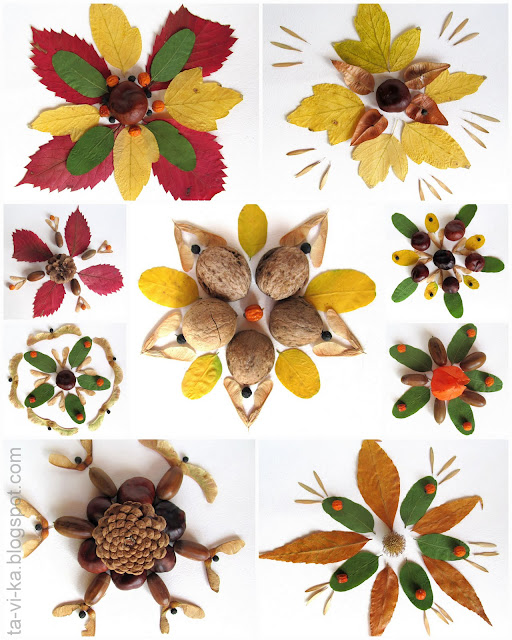 поделки из природных материалов autumn nature craft