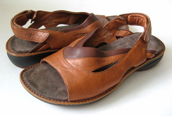 MERRELL Q FORM SPORT SANDALS BROWN LEATHER SANDALS WOMENS SIZE 8