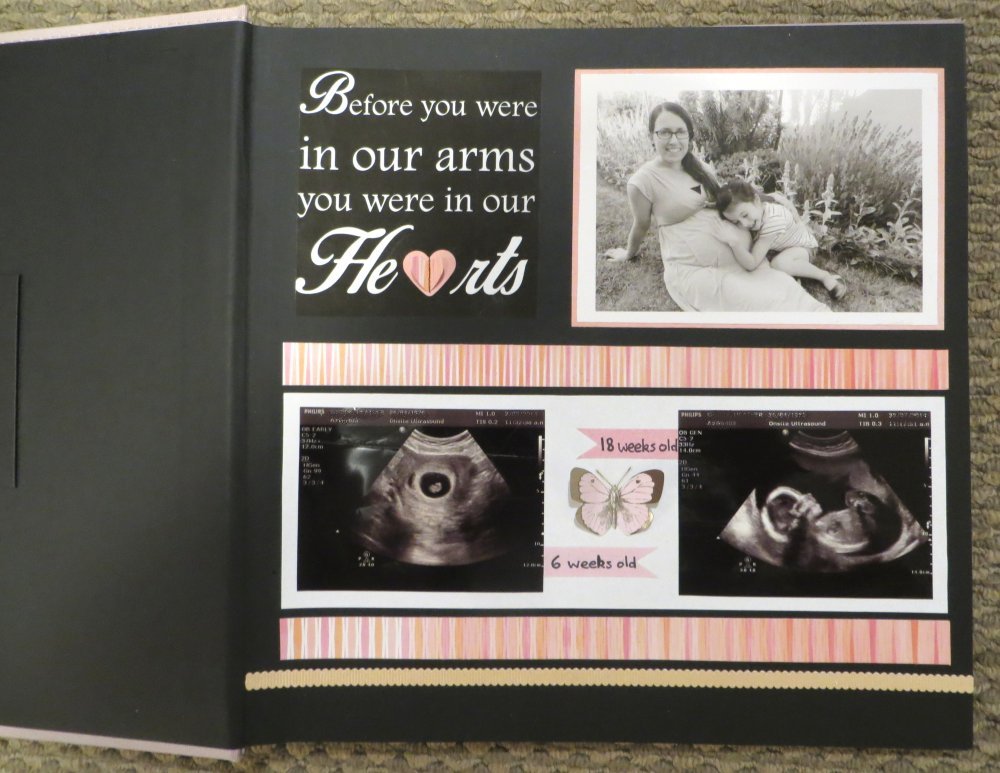 The Papoose Mamoose: Baby Scan / Ultrasound Scrapbook Page