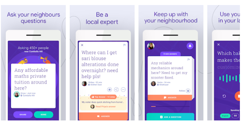 Neighbourly mobile app by Google - Ask Local Questions & Get Answers