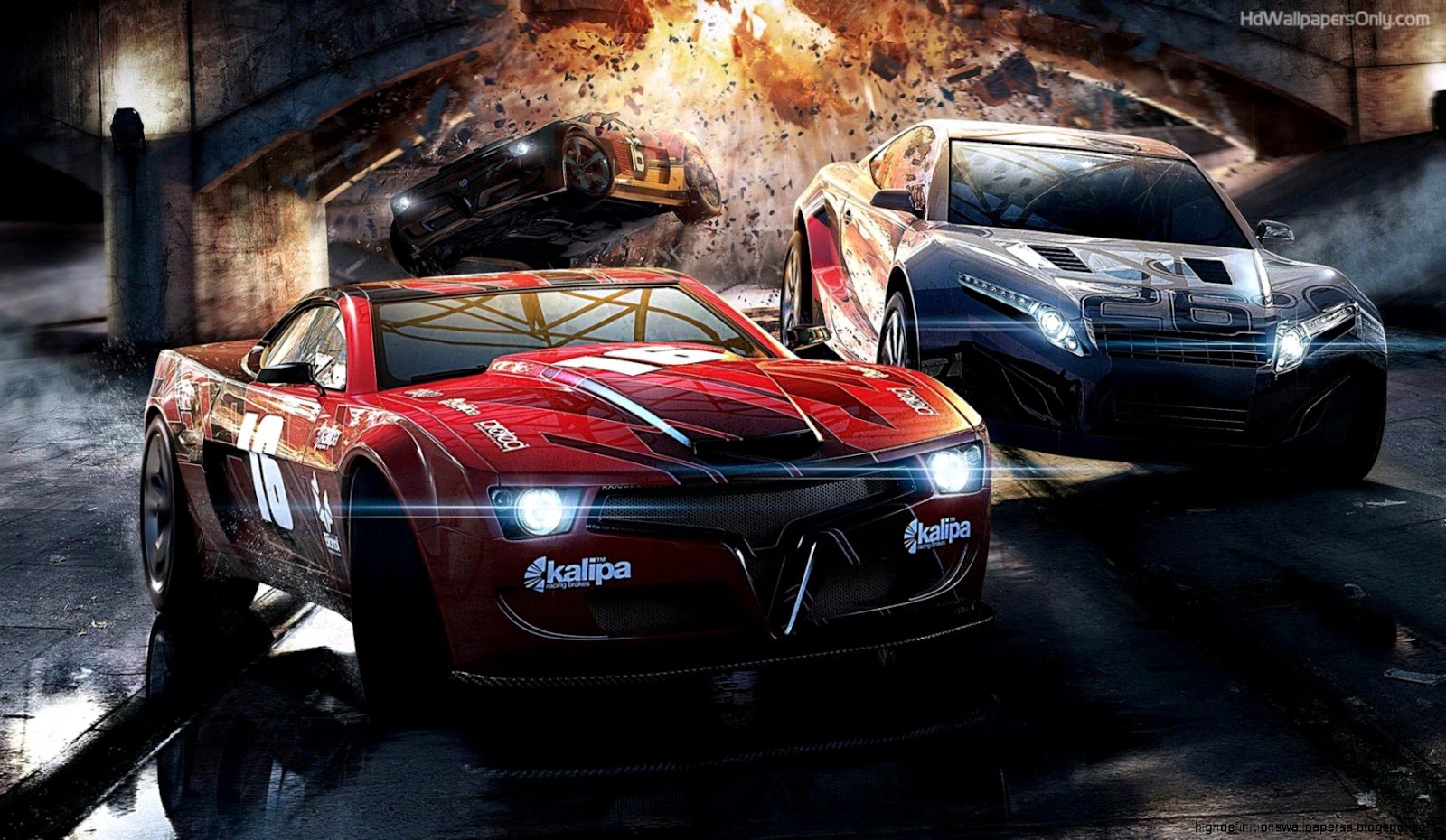 Free Car Racing Desktop Background