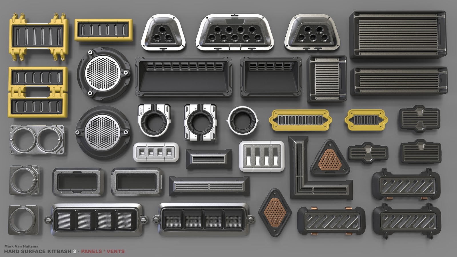 Hard Surface Kitbash Library 2 Computer Graphics Daily News