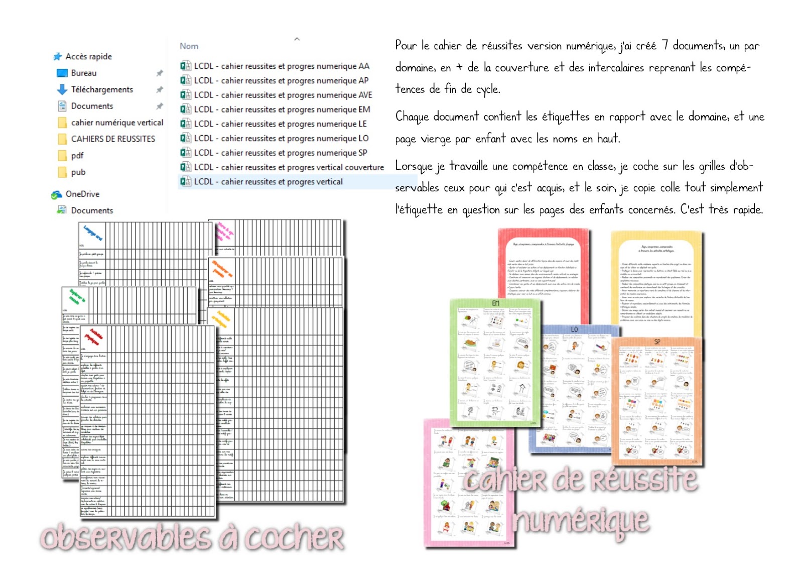 Livret De Reussite Maternelle Yvetot Page De Garde La maternelle de Laurène: Cahier de réussites et de progrès Numérique