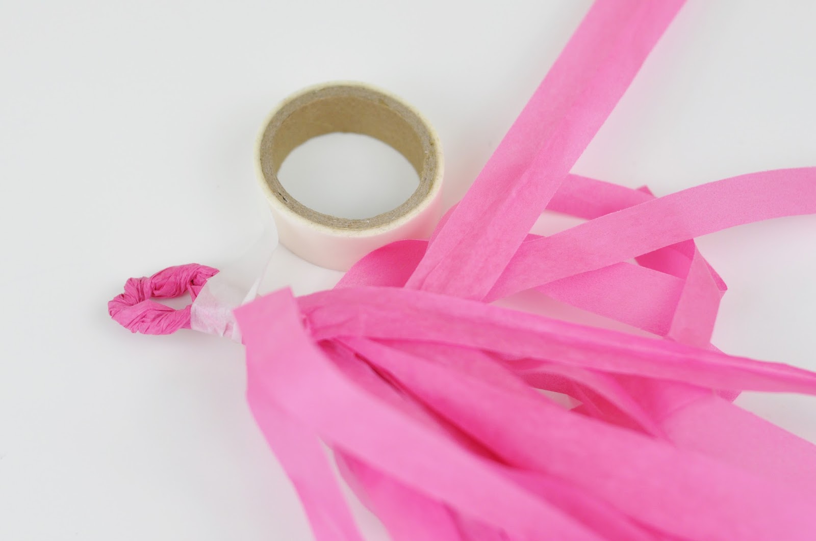 Tissue Paper Tassel Banner DIY Jen Gallacher