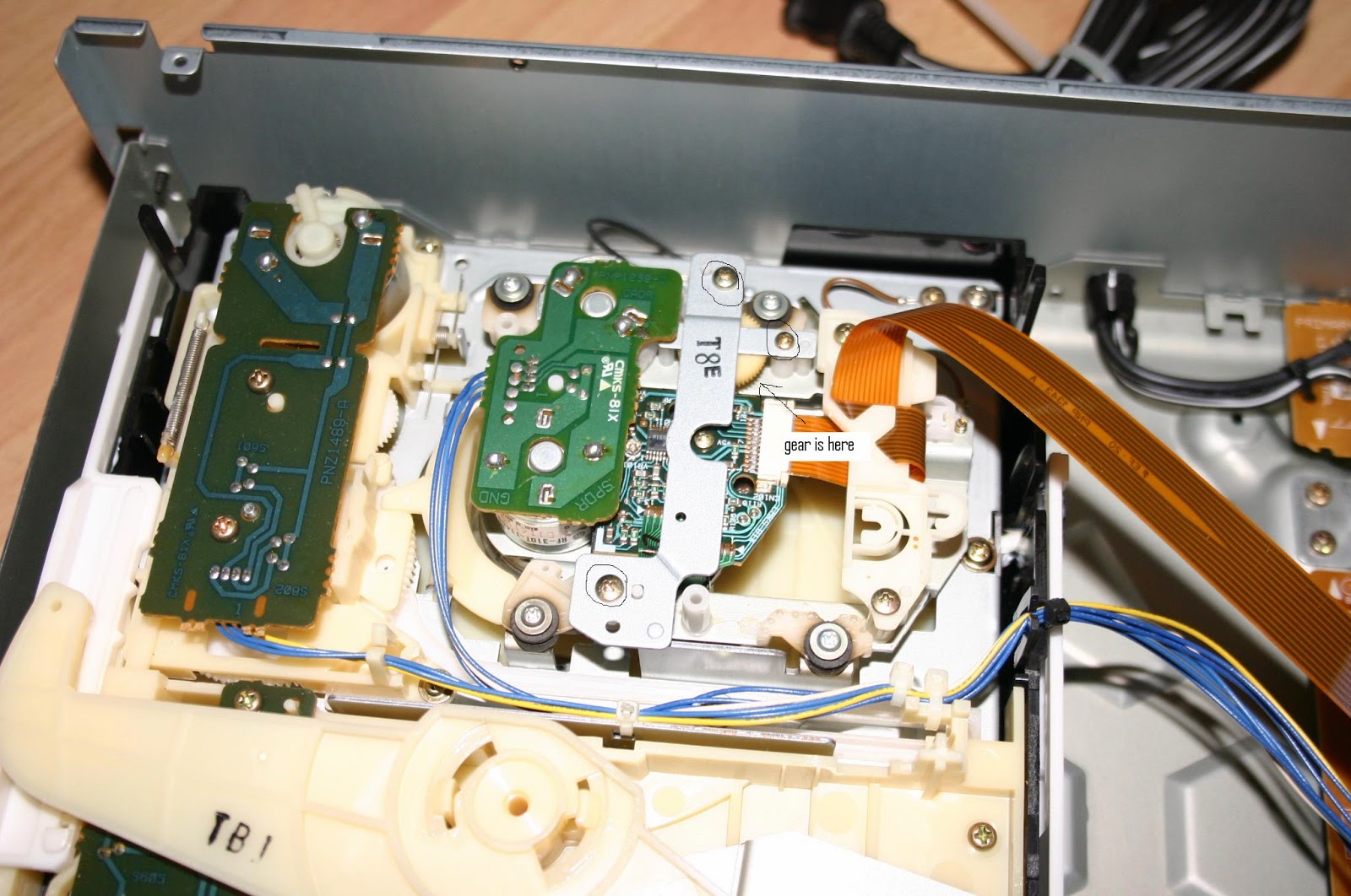 Electronics Repaired PIONEER PD M423 MultiPlay Disc Player skips and gets hung up in certain