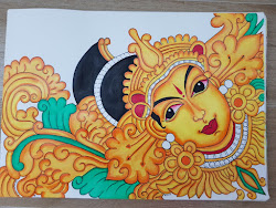 mural kerala painting simple beginner shobhas