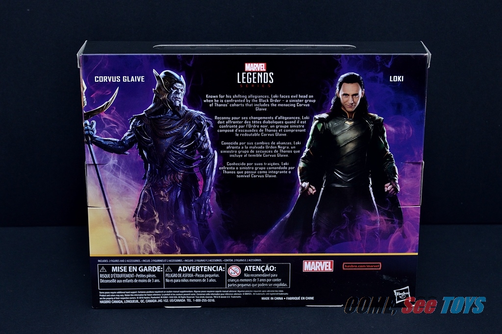 Infinity War Loki & Corvus Glaive Action Figures Marvel Legends Kids Toy Gift 