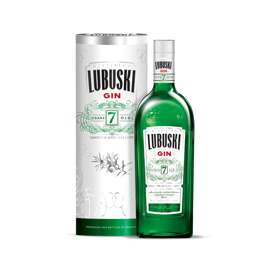 Gin Lubuski 7 Years Old on Packaging of the World Creative Package