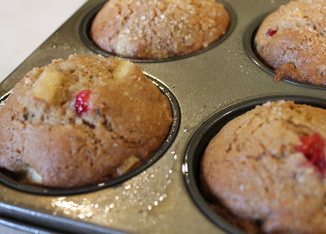 Baked Cran-apple Muffins