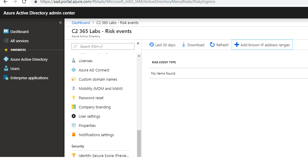 Why does AzureAD advanced reporting and Azure Identity