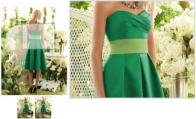 After Six Bridesmaid Style 6553 in Green